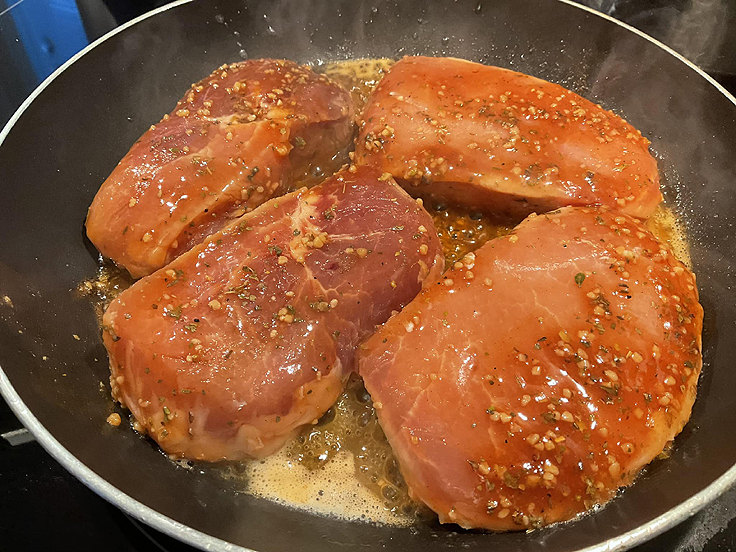 Porc au miel et à l’ail