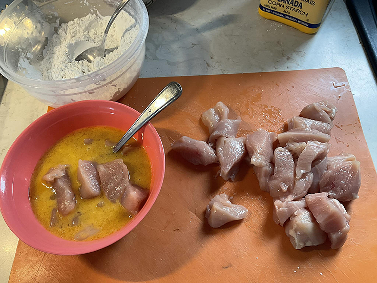 Poulet asiatique à l’orange