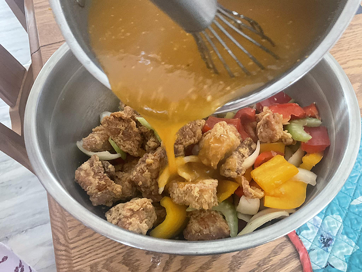 Poulet asiatique à l’orange