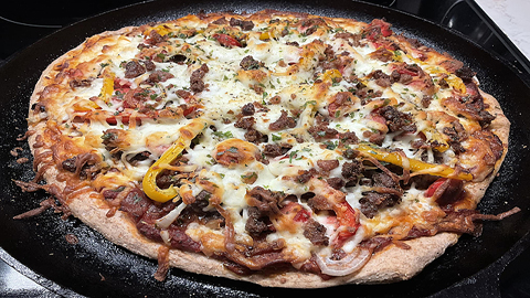 Pizza aux fruits de mer