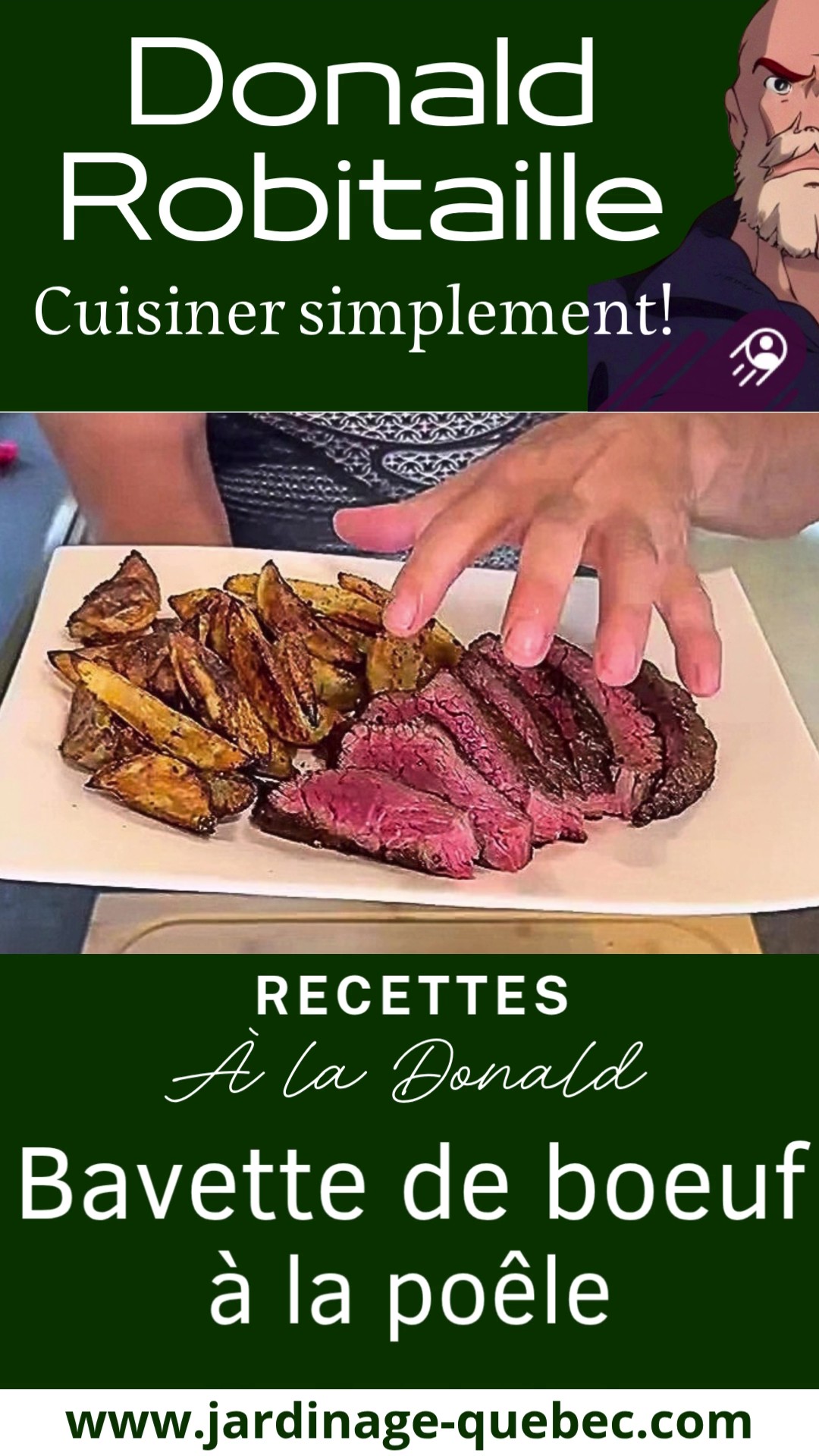 Bavette de bœuf à la poêle