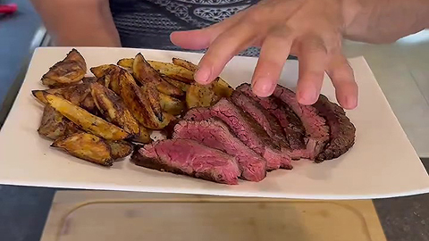 Bavette de bœuf à la poêle