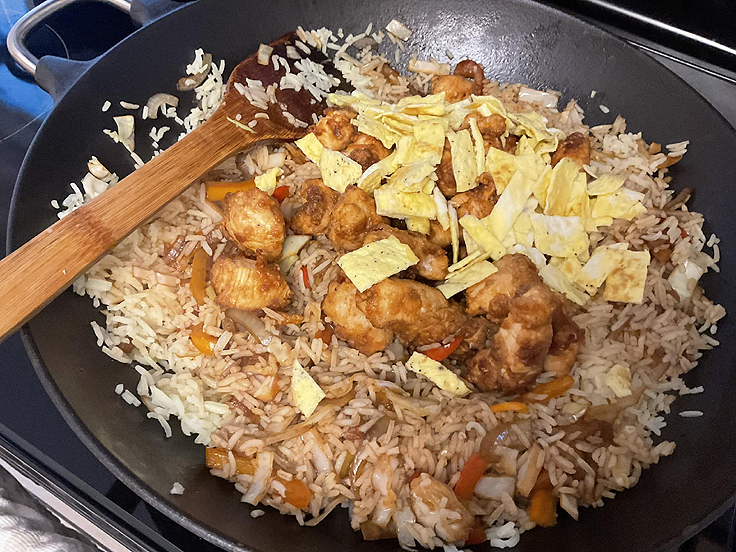 Recette de Riz frit au poulet