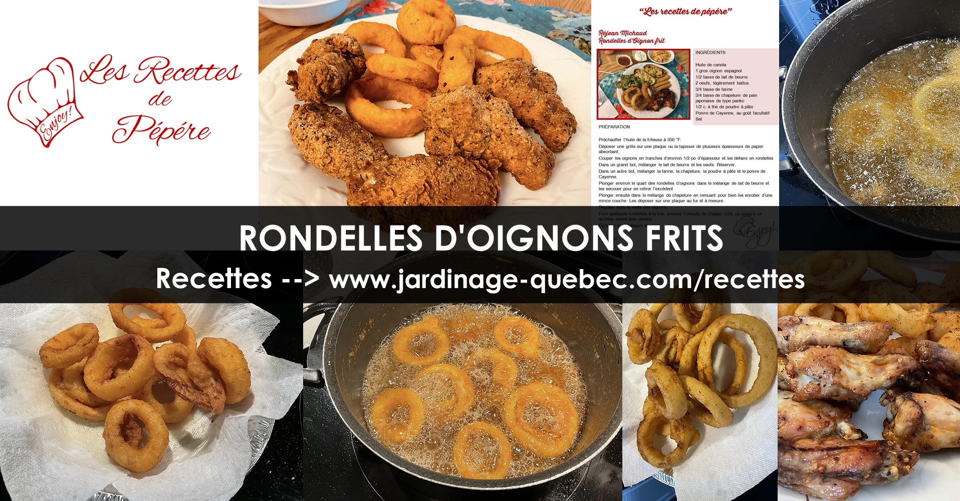 Rondelles d'Oignons Frits - Recettes de Pépére
