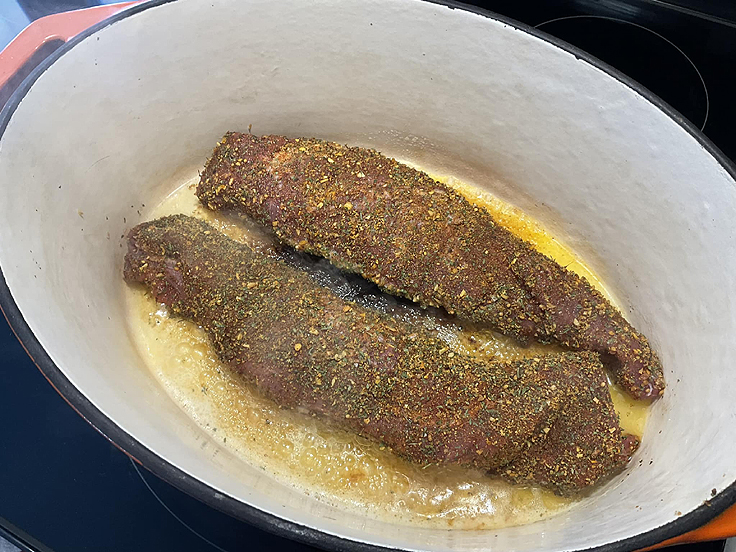 Recette de Rôti de longe de porc dans sa sauce