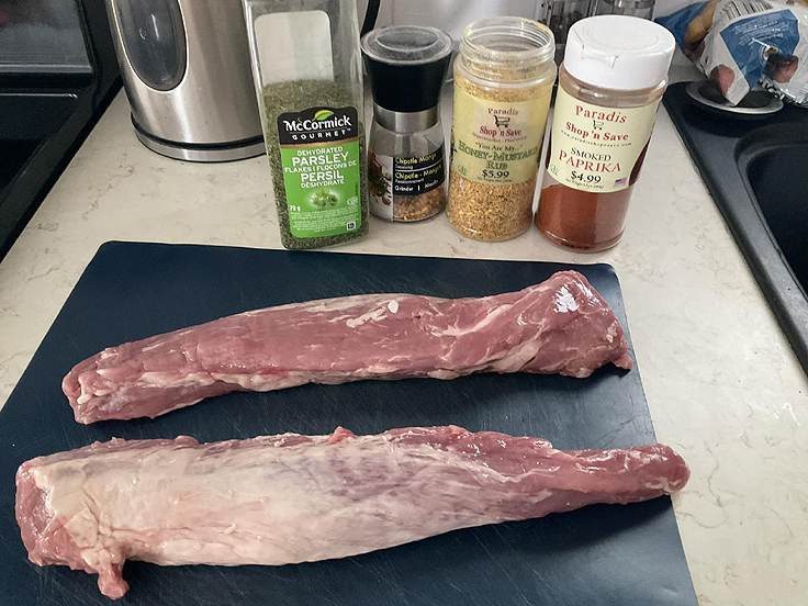 Rôti de longe de porc dans sa sauce