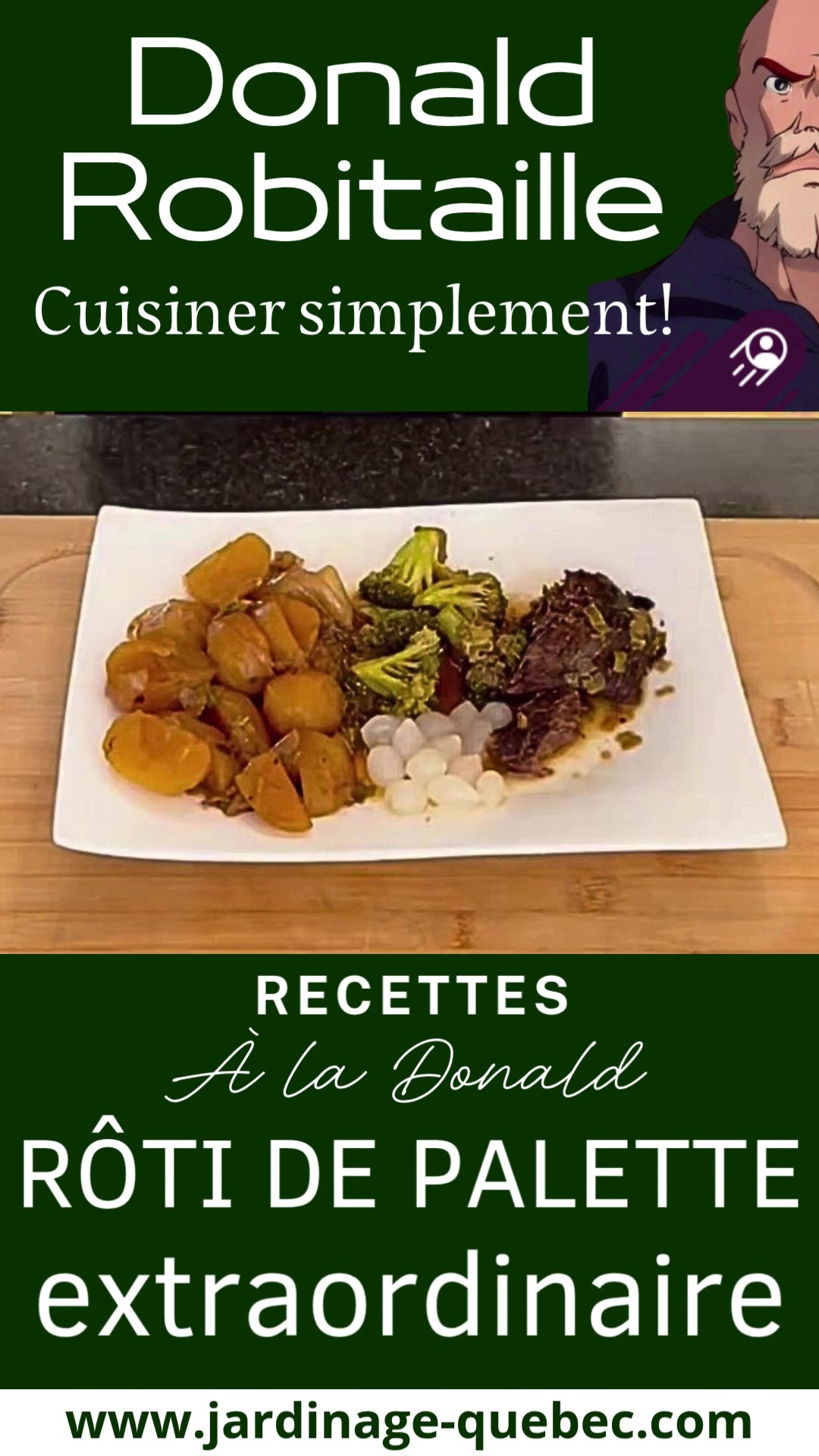 Rôti de palette de bœuf au four