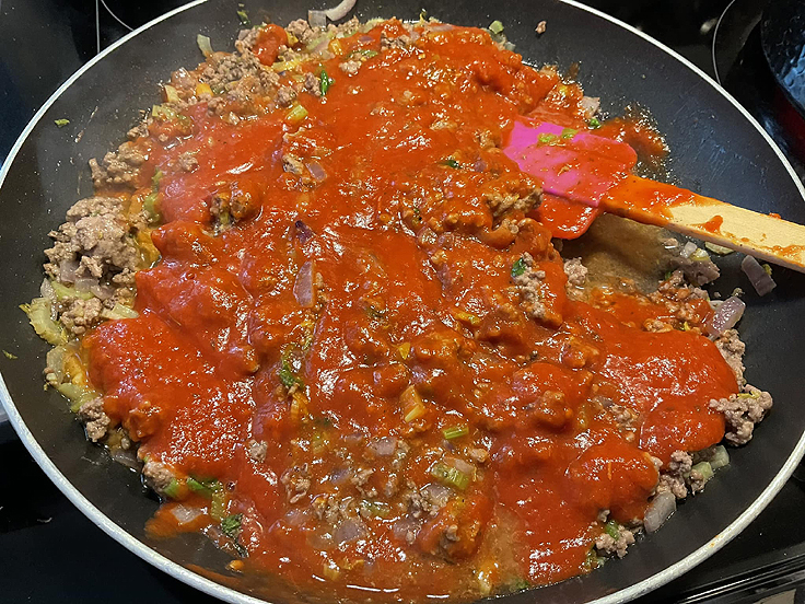 Soupe de bœuf macaronis et tomates