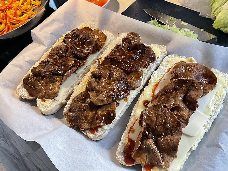 Sous-marin au bœuf de fondue