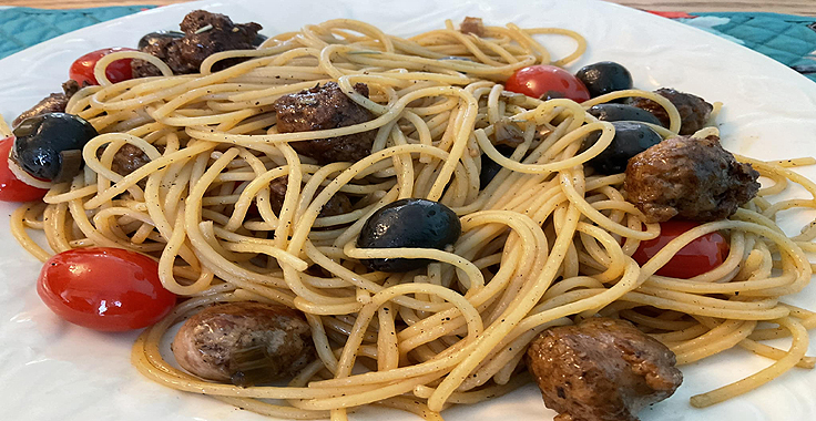 Recette de Spaghetti au Vinaigrre Balsamique