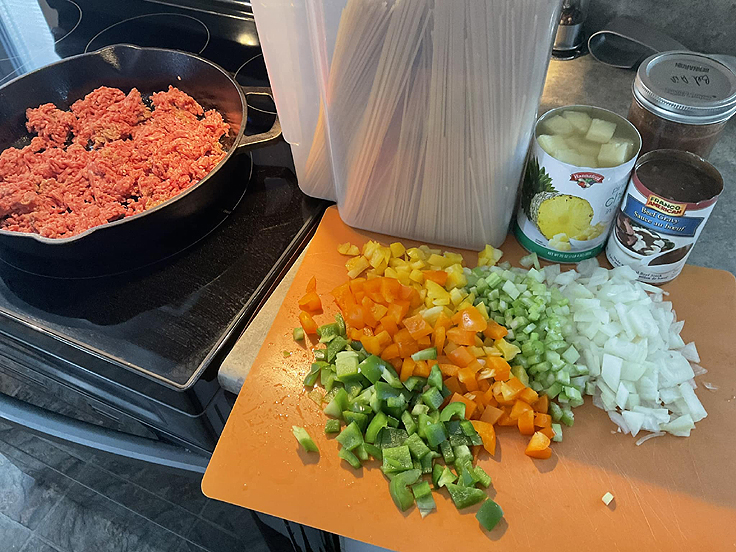 Recette de Spaghetti hawaïen