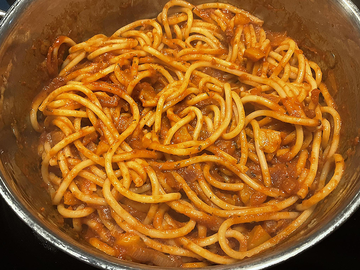 Spaghetti sauce tomate maison