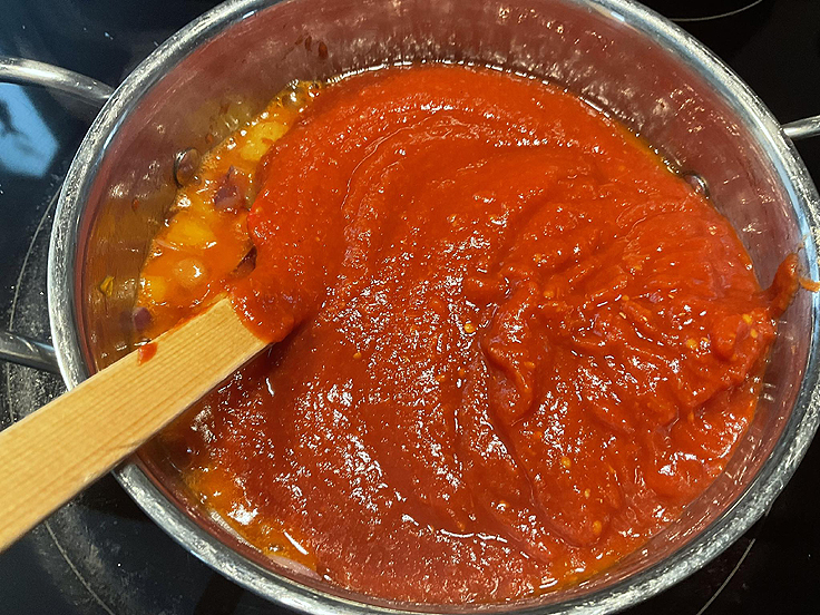Spaghetti sauce tomate maison