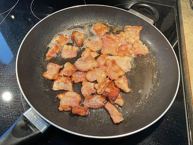 Trempette chaude au fromage er au bacon