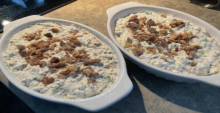 Recette de trempette chaude au fromage et au bacon