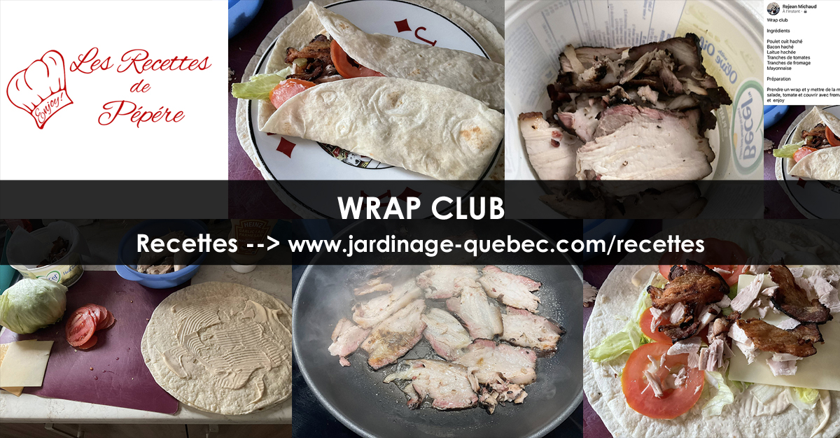 Wrap au poulet et bacon