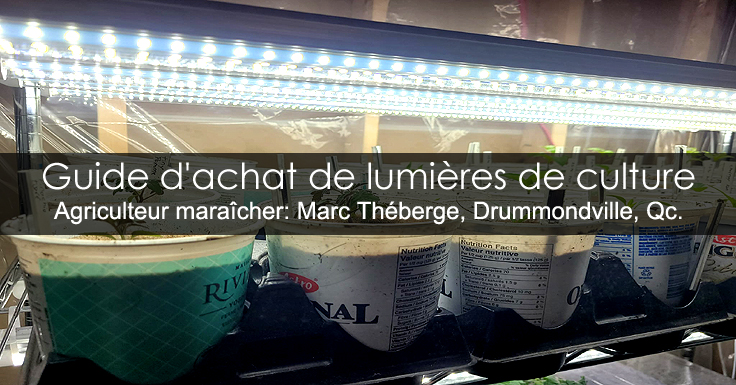 Achat de lumières de culture