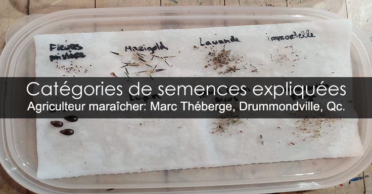 Catégories de semences