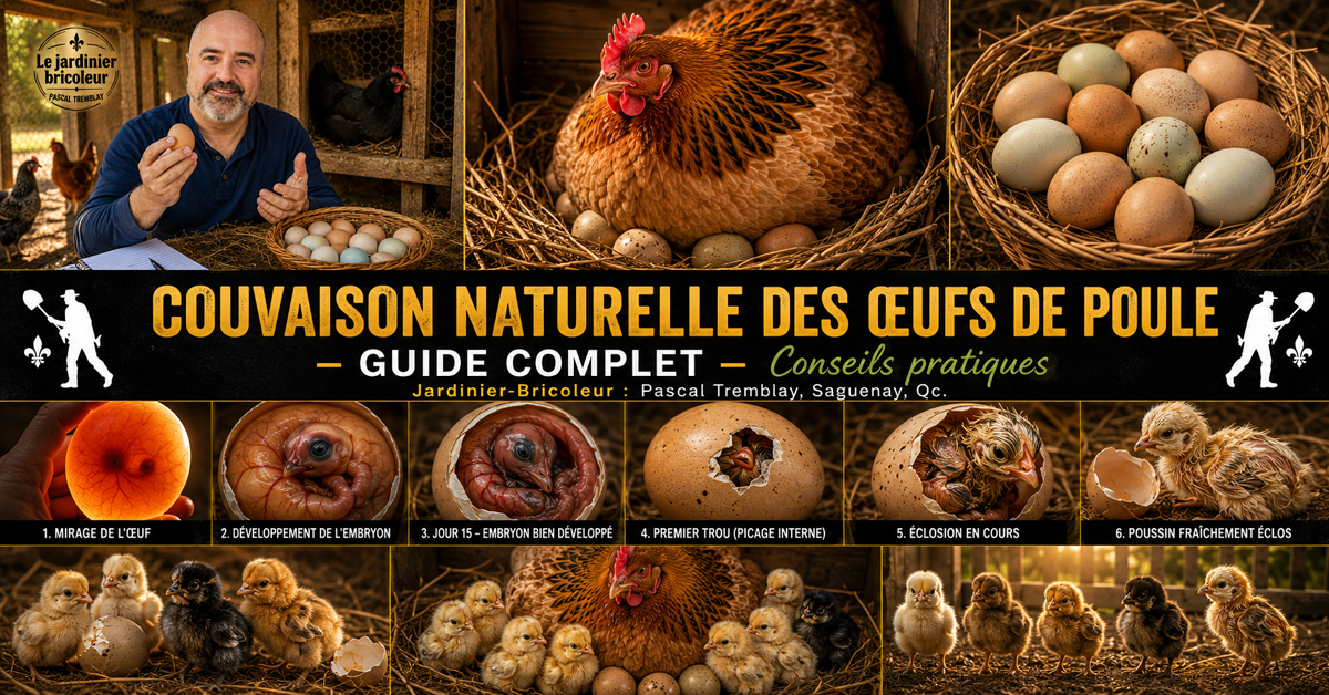 Couvée des œufs de poule au naturel : guide complet