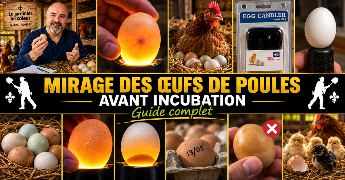Mirage des œufs avant incubation : guide complet