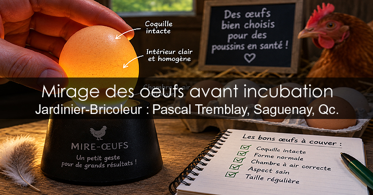COMMENT MIRER DES ŒUFS DE POULES AVANT INCUBATION