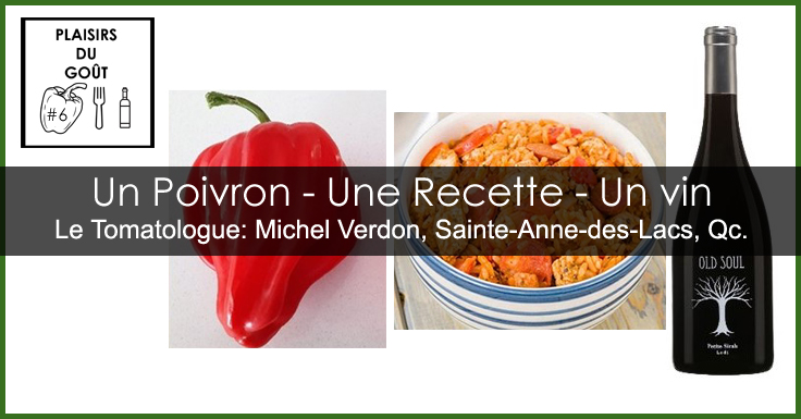 Un Poivron une recette et un vin - Michel Verdon Le Tomatologue