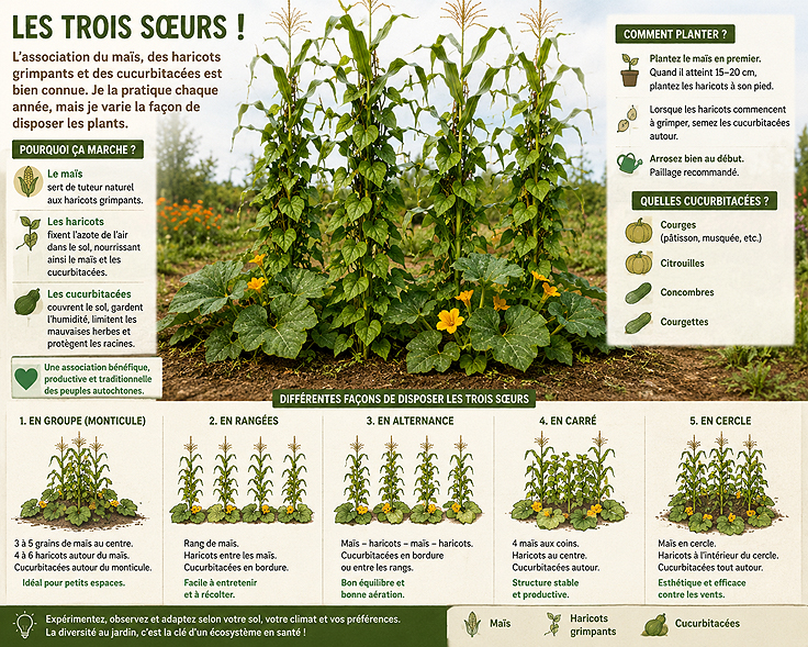 Un peu de théorie sur les 3 soeurs au jardin