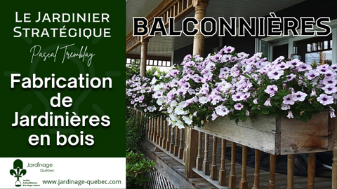 Fabrication de jardinières ou balconnières en cèdre