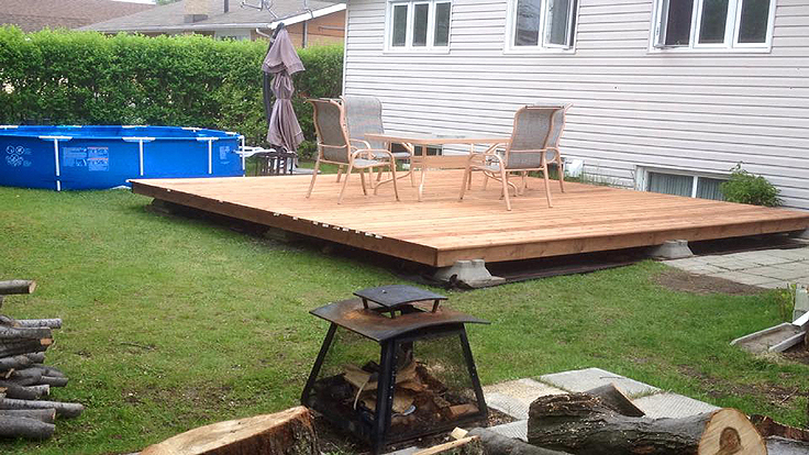 Construire une terrasse surélevée