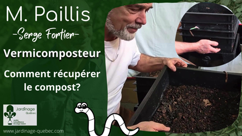 Récupérer le compost dans un vermicomposteur