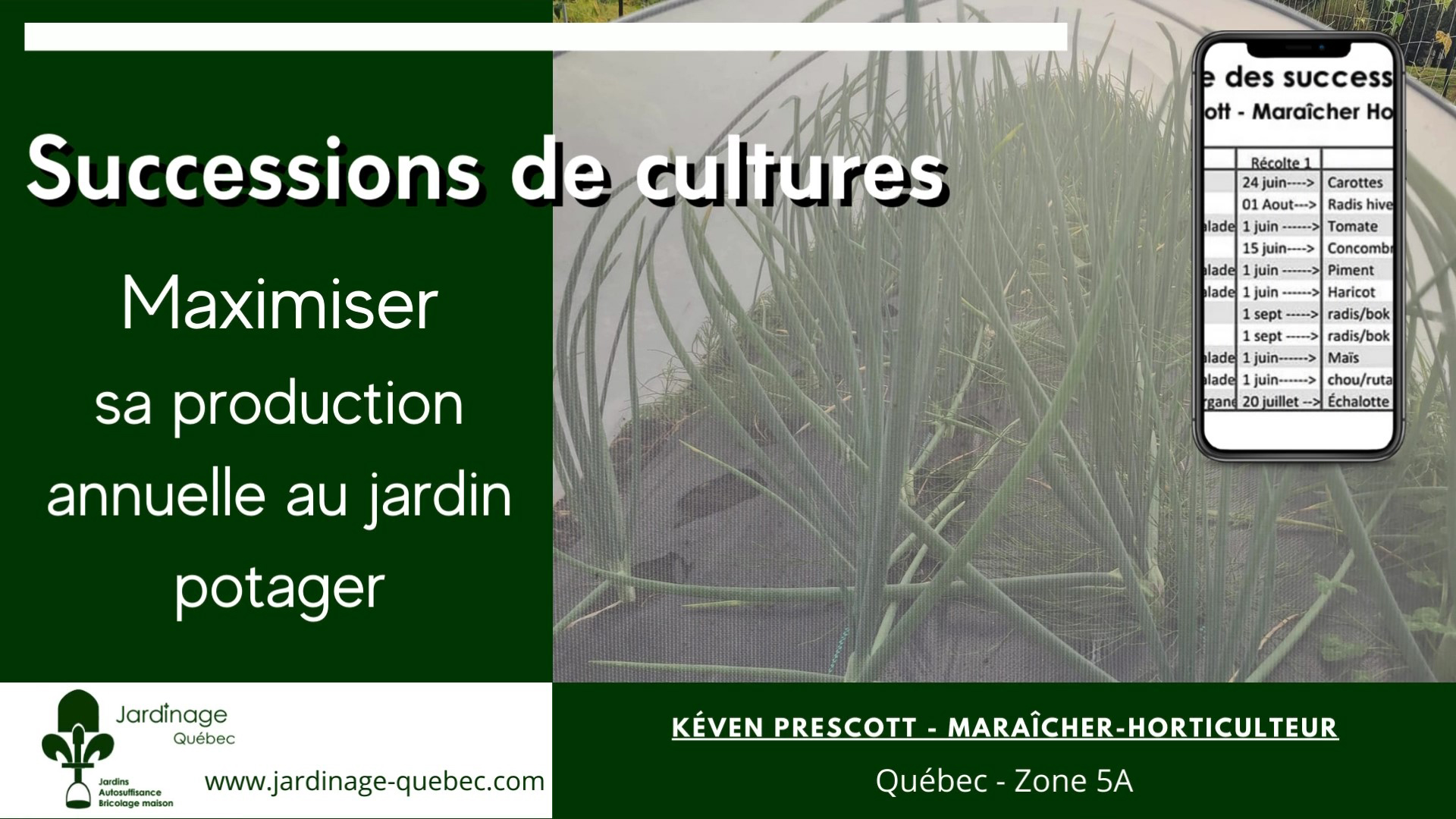 Successions de cultures au jardin potager