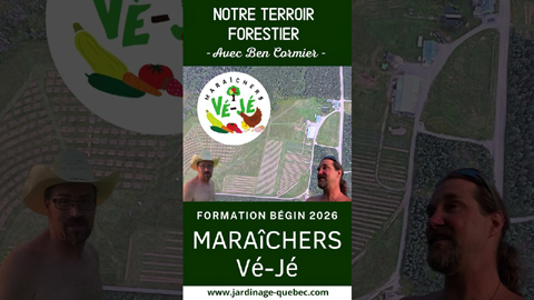 Visite de la ferme Maraîchers Vé-Jé et formation en forêt nourricière